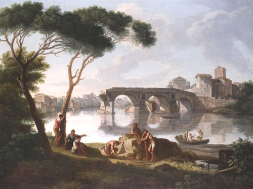 Giovanni Battista Busiri,Le Tibre et le Ponte Rotto ( ?, avant 1757, date indéterminée)